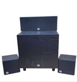 JBL G-Series Cinema 4-Piece Home Theater Surround Sound Speaker System. Works Great