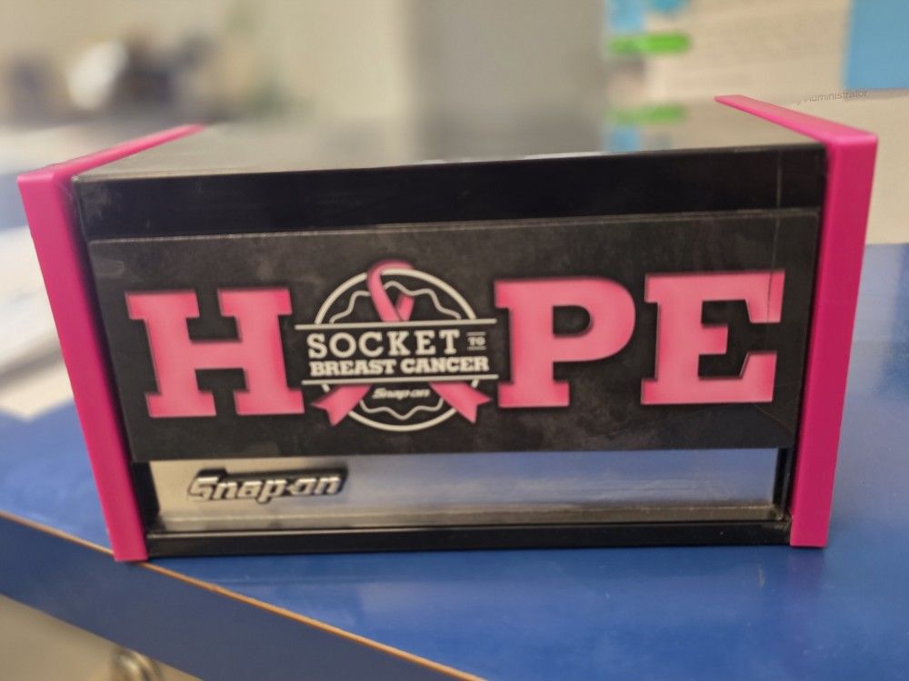 Breast Cancer Awareness Snap On Mini Toolbox