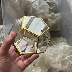 Geometric Terrarium (Gold)
