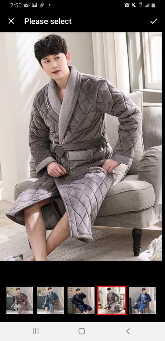 Terry Bear Heavy Snokel Robe XXXL GREY