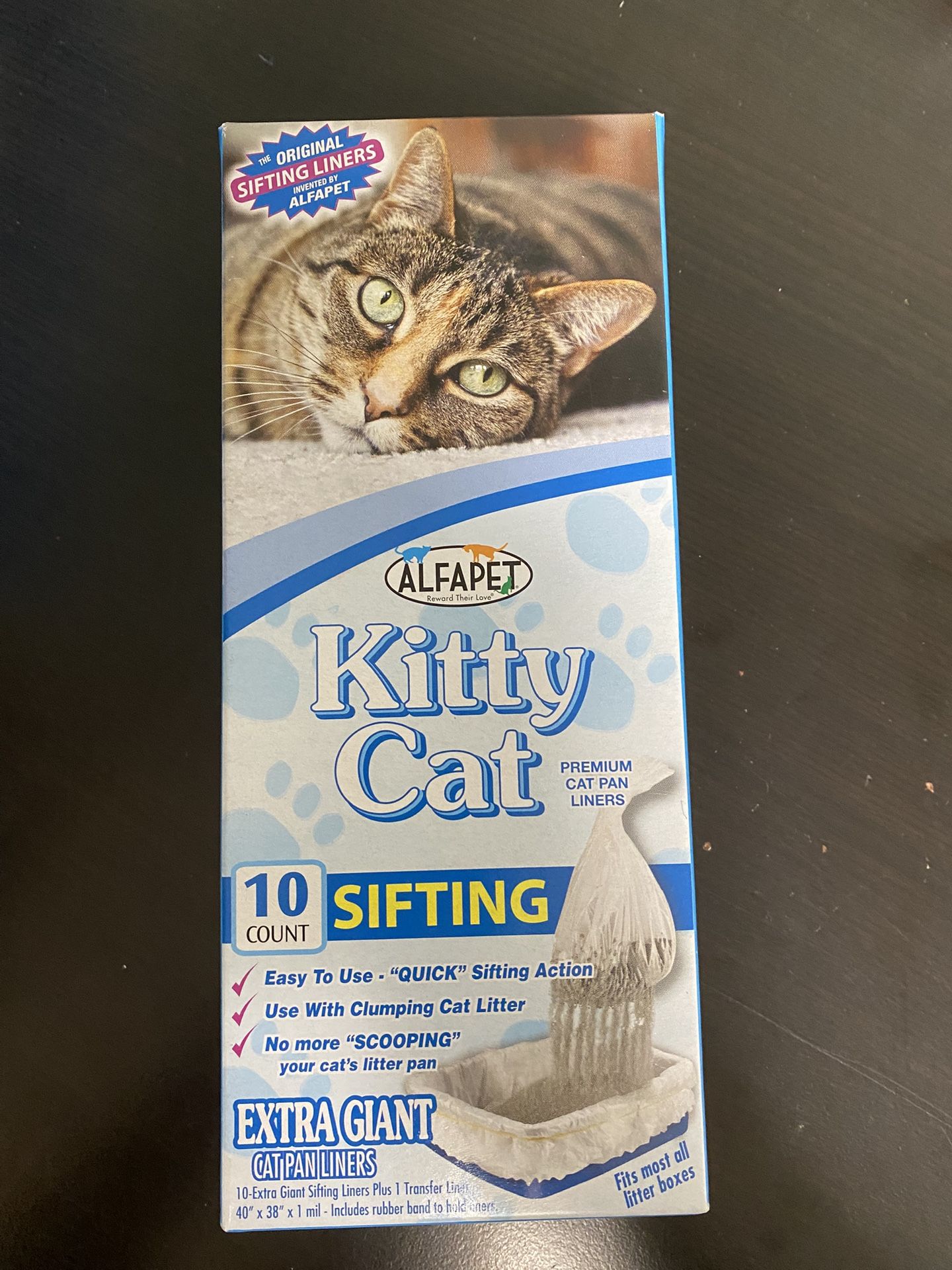 Sifting Cat Liners X-Giant-10pack New -W