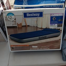 Bestway 12" Tritech Twin Air Mattress with Built-in Pump