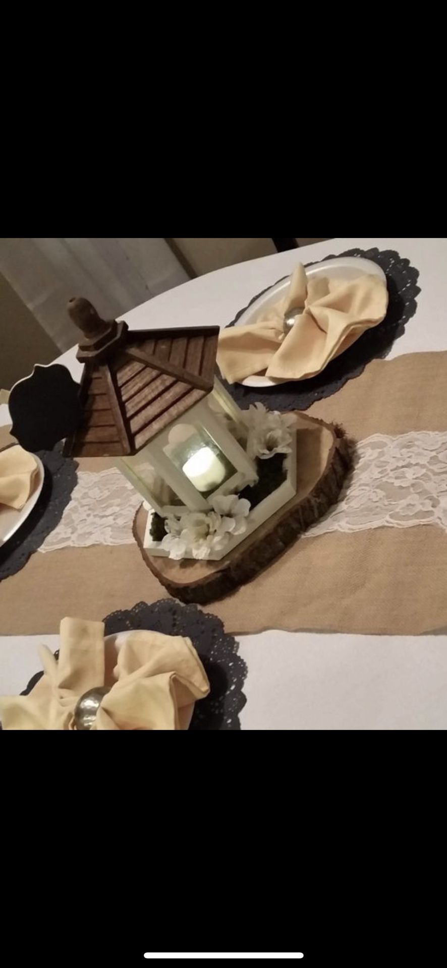 Wedding birdhouse centerpieces