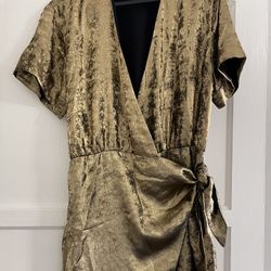 Gold Zara Dress