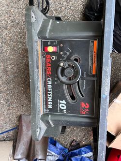 2 Power Tools For Sale: Wet Tile Saw + Craftsman Table Saw