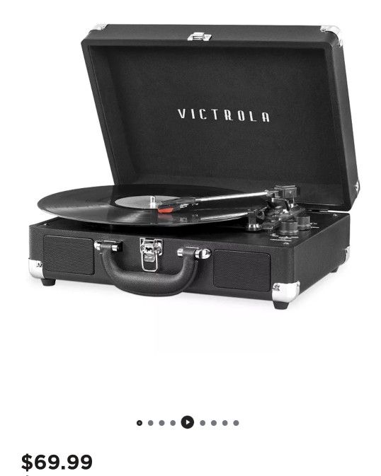 Victrola Journey Bluetooth Suitcase Record Player with 3-speed Turntable
