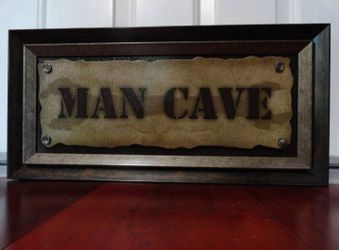 Man Cave Garage Wooden Sign