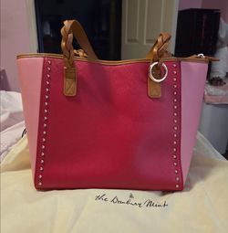The Danbury Mint Pink Studded Tote Bag