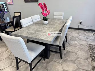 7pc Stoned / Marble 7pc Table set New in box Financing available