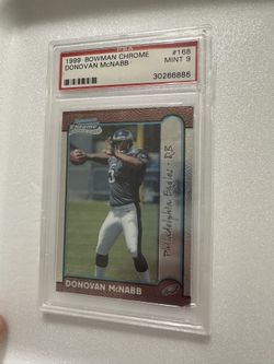 Donovan McNabb Philadelphia Eagles quarterback, PSA nine graded football card