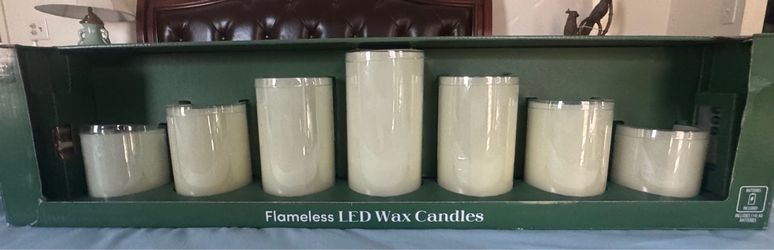 Flameless LED Wax Candles Set