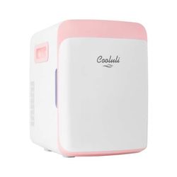 Cooluli 10L Pink / White Mini Fridge