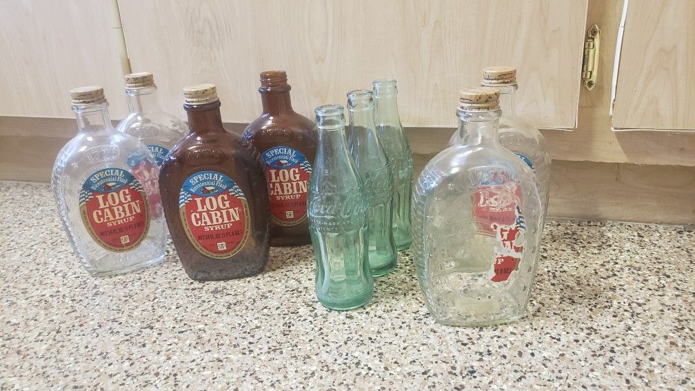 Bicentennial Log Cabin Bottles & Coke Bottles 