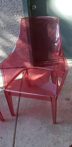 2 Redish Looking Chairs 