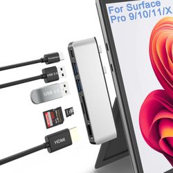 Surface Pro USB-C Dock 4K HDMI Thunderbolt 4 SD USB 3.0 for Pro 9/10/11/X (Never been used)