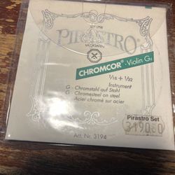 Pirastro Chromcor 1/16 - 1/32 Violin String Set New 