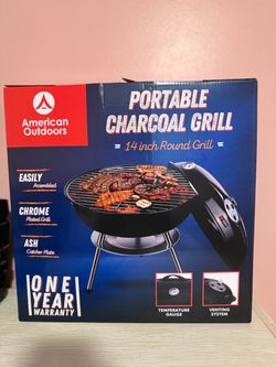 American Outdoors 14-Inch Portable Charcoal Grill