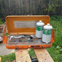 Sears Roebuck, Vintage Deluxe 3 Burner Portable Propane Stove