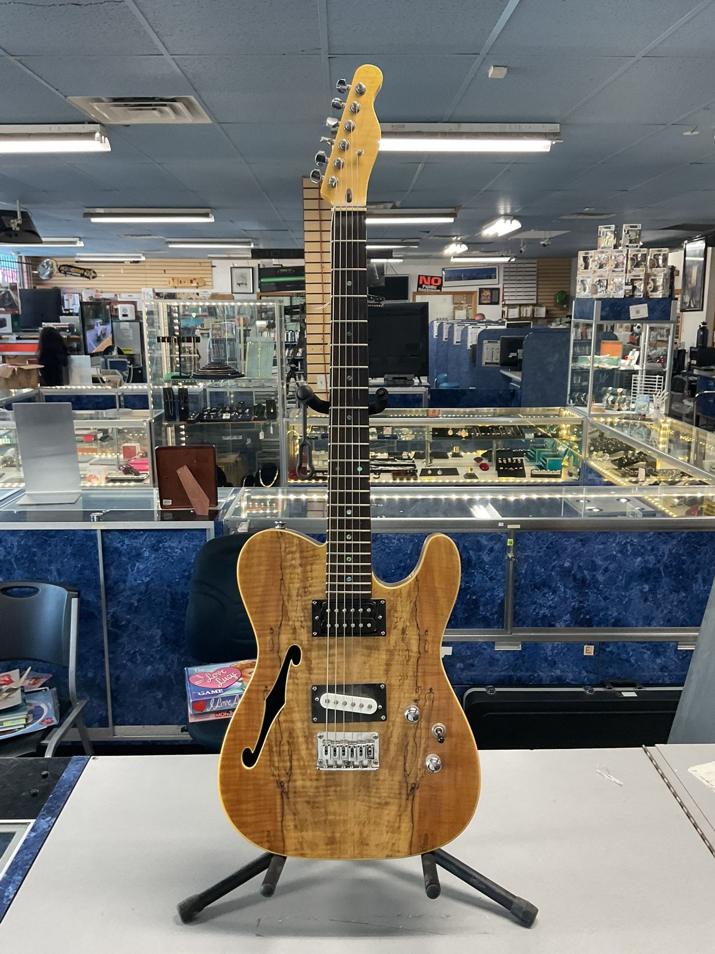 Wood Style Electric Guitar