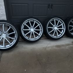 22” Blaque Diamond Rims 5x130 Lug Pattern