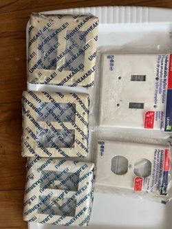 Unbreakable Nylon Wallplate  5 pieces $5/1,
