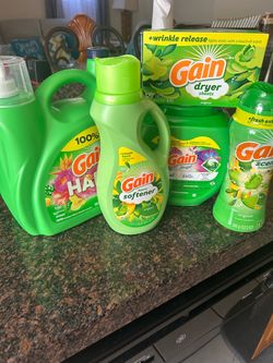 Gain Laundry Bundle – Detergent, Softener, Flings, Dryer Sheets & Scent Booster