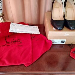 Christian Louboutin Size 37  Black Leather