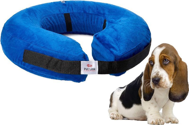 2 Packs Blue Small And X-Small (Soft Cone Collar After Surgery - Inflatable Cone Collar For Cats - Inflatable Donut Collar For Dogs Neck - Elizabethan