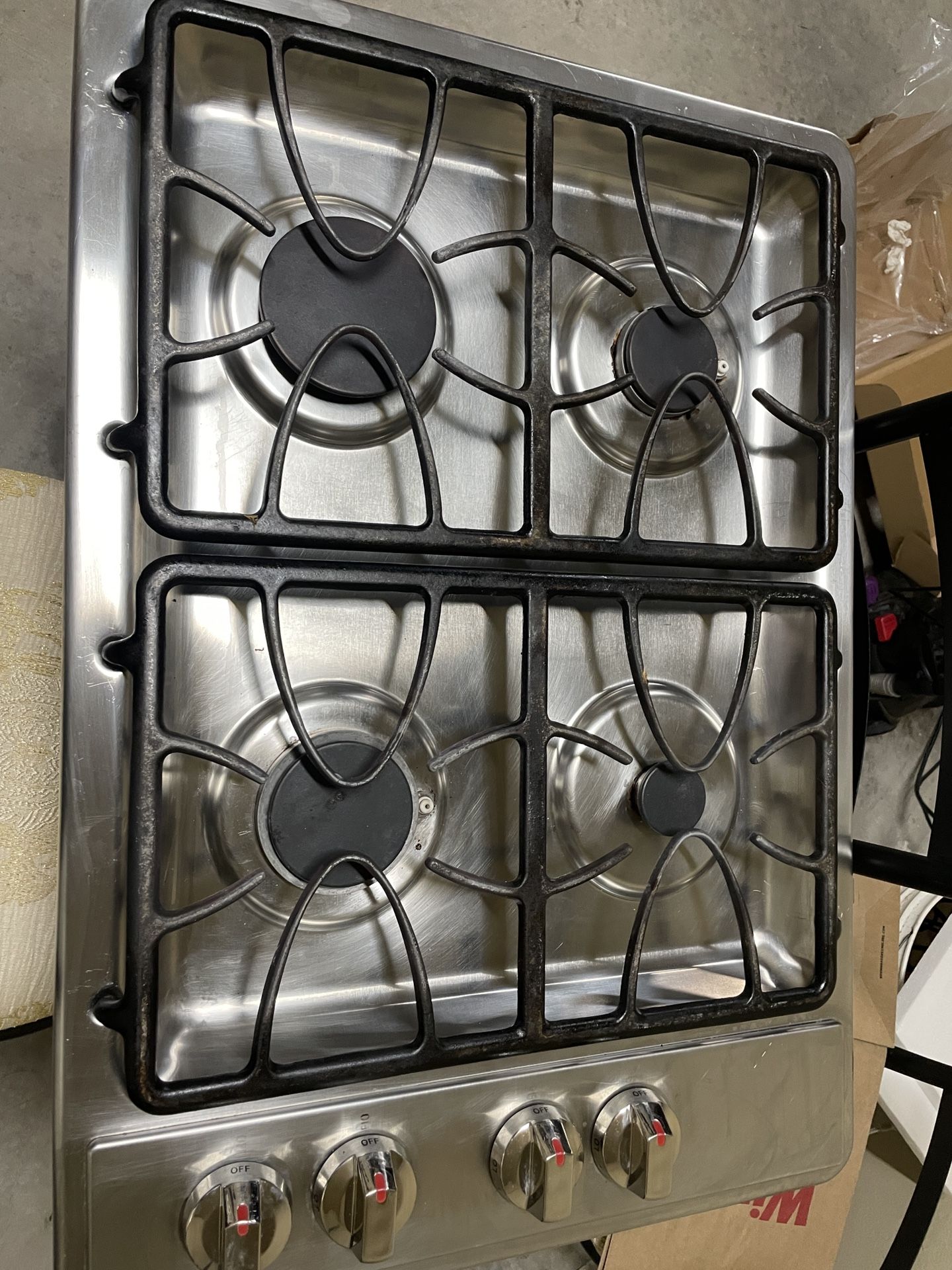 GE Stainless Steel Gas Cook Top
