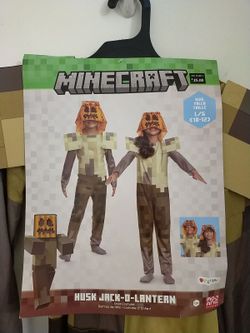 Minecraft Husk Jack-O-Lantern Child Costume Size L
