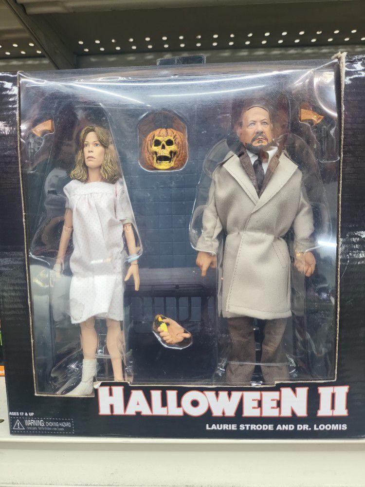 NECA HALLOWEEN 2 BOX SET LAURIE STRODE AND DR. LOOMIS