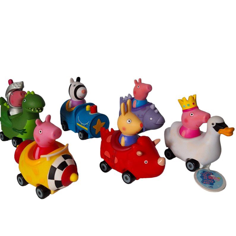 Peppa Pig Character's Racing Vehicles Free Wheelin Friends Mini Buggies George Rebecca Rabbit