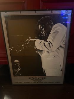 Miles Davis framed photography