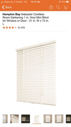 Hampton Bay Cordless Blinds