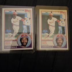 2 1983 Topps Ozzie Smith