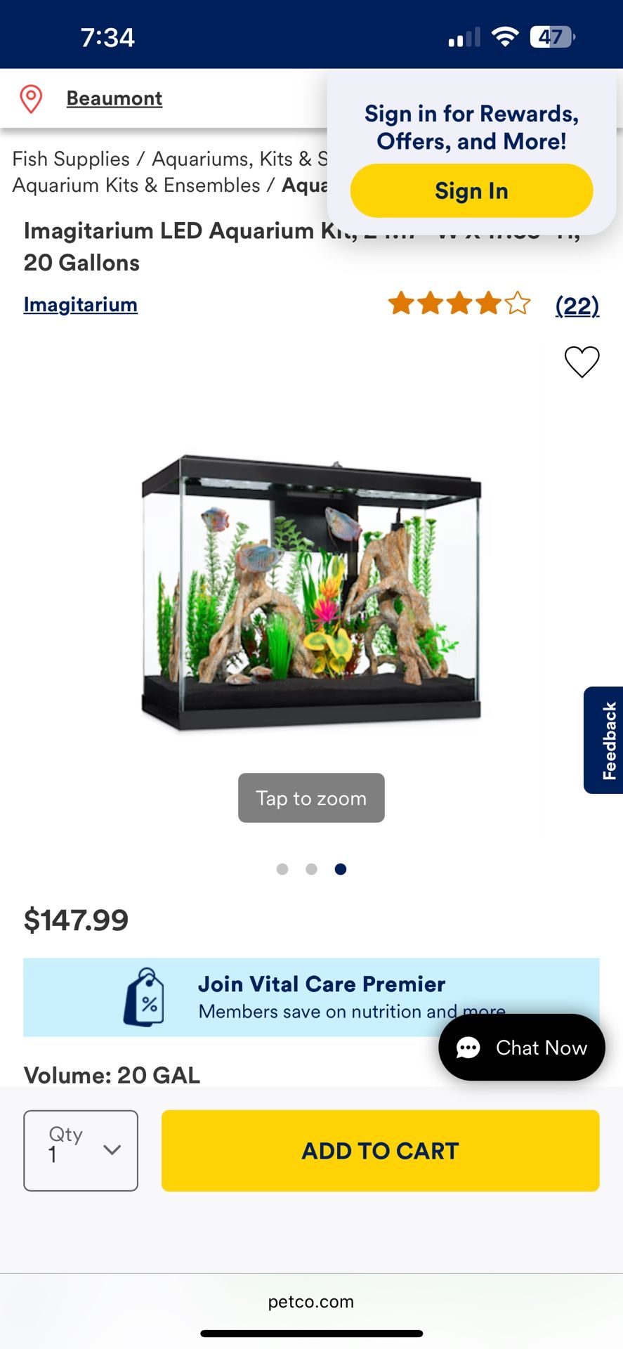 20 Gallon Fish Tank Kit