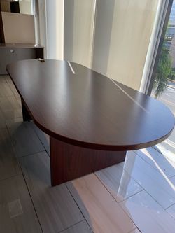 Conference table 8’ mahogany new! Sale!