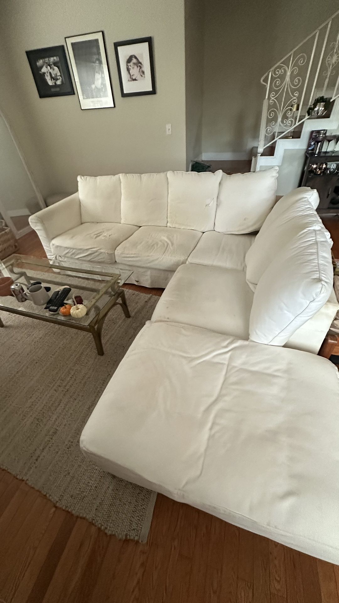 White Sectional Couch