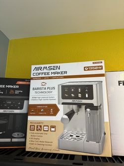 AIRMSEN 20 Bar Espresso Machine with Automatic Milk Frother Coffee Maker - Touchscreen