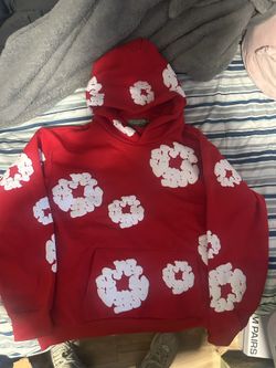 Red Denim Tear Hoodie