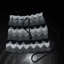 Crossover Crocheted/knit Purse.  In New Condition 
