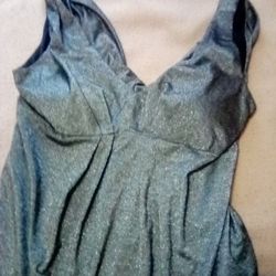 Slinky Sexy Evening Dress With Plunging Back And Embellishment