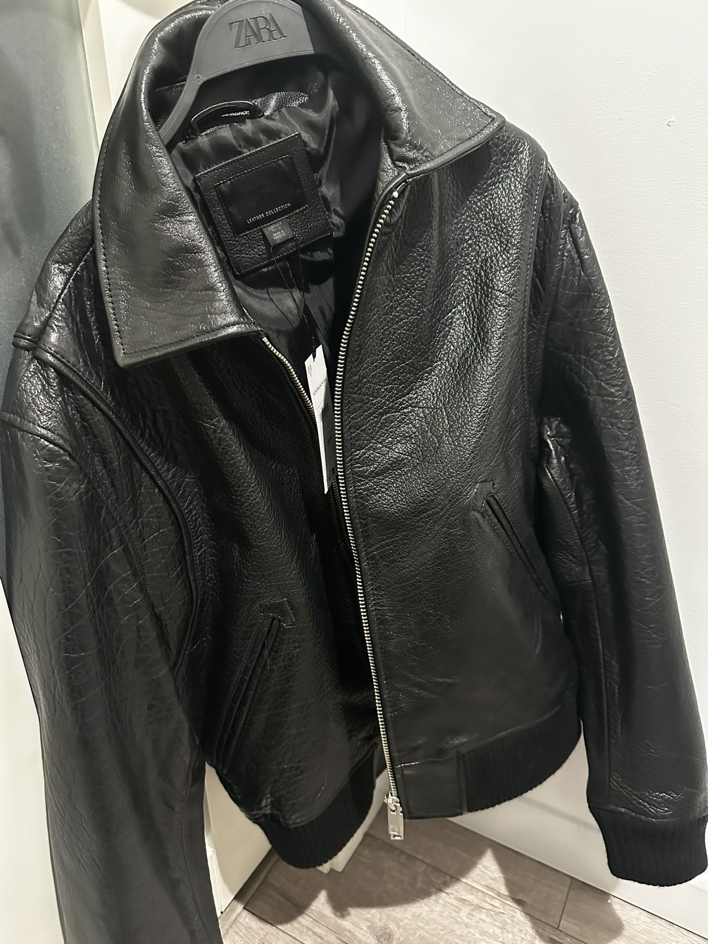 Brand New Zara Genuine Leather Jacket