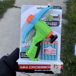 Mini Crossbow Toy with Darts – New