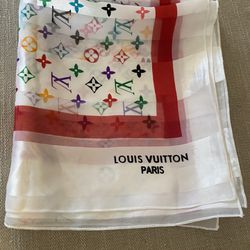 Louis Vuitton Takashi Murakami Muiticolore Scarf for Sale in