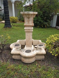 Front yard water fountain