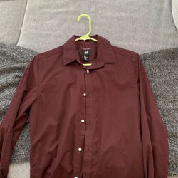 H&M Button Up (S) (Red)