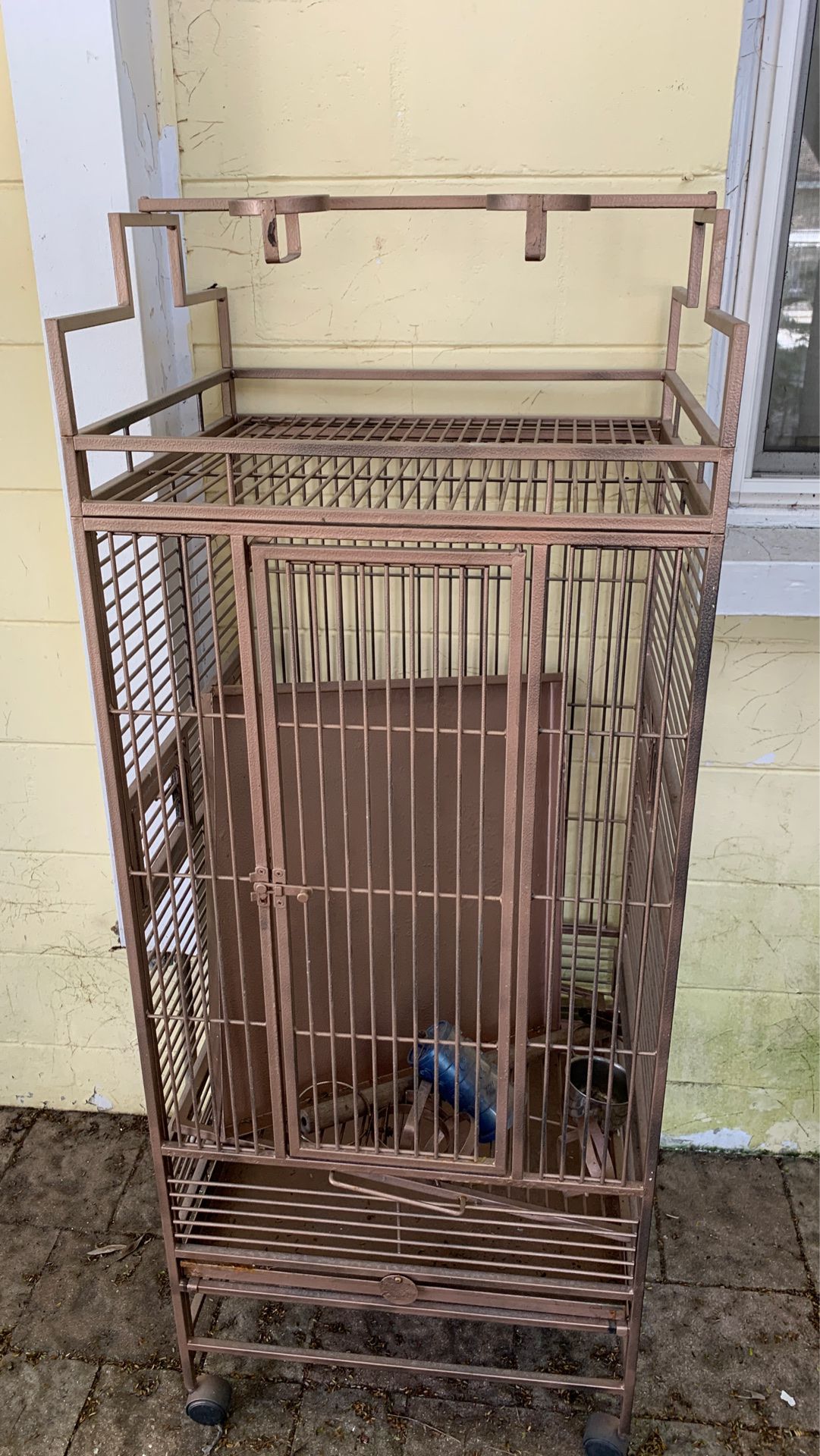 Medium bird cage.