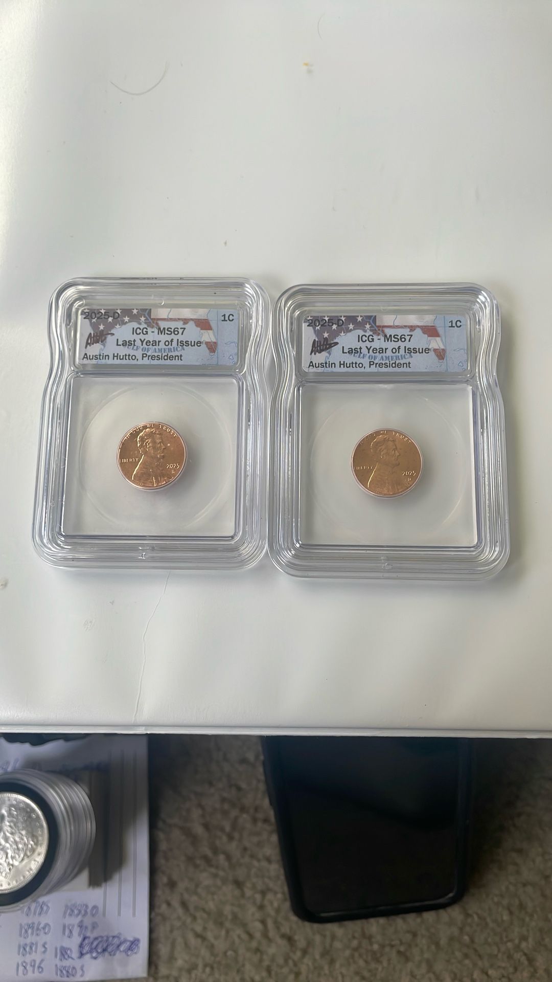 2025 D Lincoln Cent Ms67 Lot Of 2