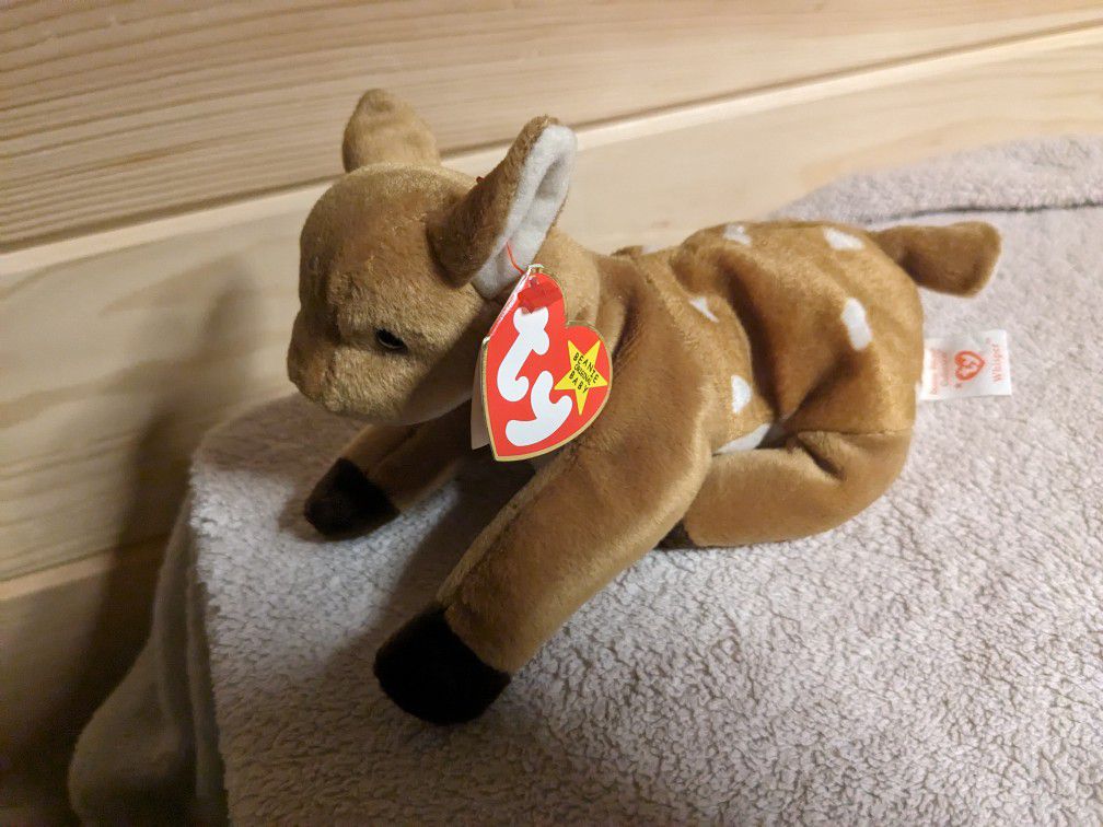 Ty Beanie Baby Whisper The Deer/Fawn